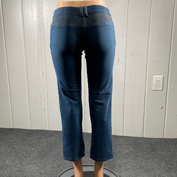 *Jennifer Lopez Women's Crop Straight Leg Denim Jeans Sz 9 - Picture 6 of 11